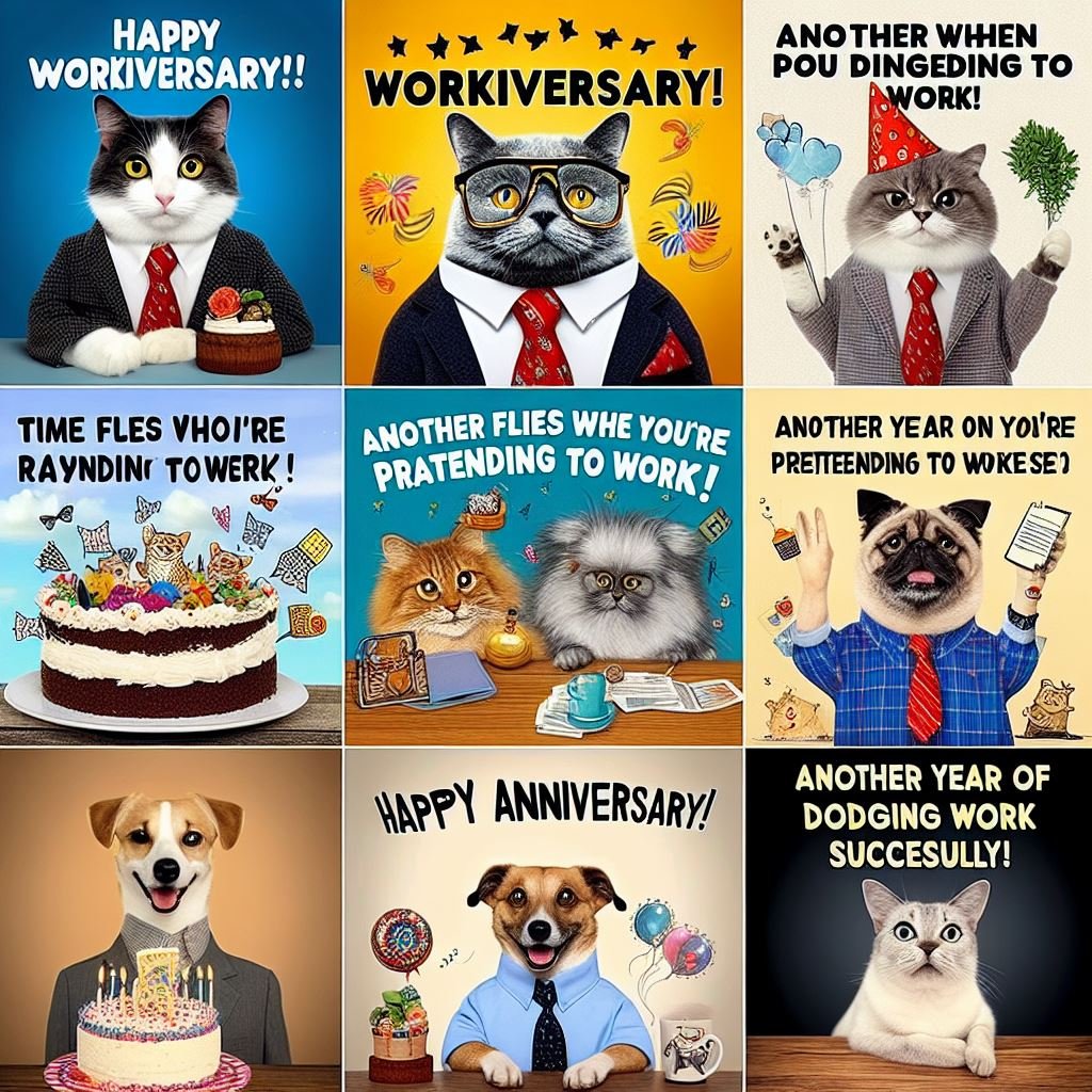 work anniversary meme